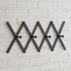 Black Accordion Coat Rack