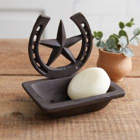 Western Horseshoe and Star Soap Dish