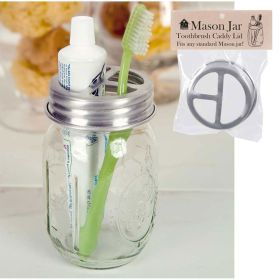 Mason Jar Toothbrush Holder - Box of 4