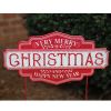 Very Merry Christmas and New Year Garden Stake