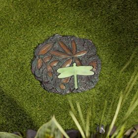 Dragonfly Design Glowing Stepping Stone