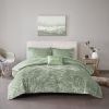 4 Pcs Velvet Comforter Set with Throw Pillow(Full/Queen)