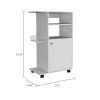 Napenthe 1-Shelf Kitchen Cart with Caster White