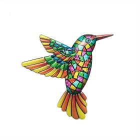 1pc/4pcs, Metal Hummingbird Wall Art Decor, Metal Birds Outdoor Wall Sculpture Decoration Hanging, Room Decor, Home Decor, Wedding Decor, Holiday Deco (style: Model A)