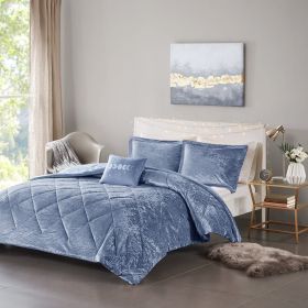 Velvet Comforter Set (Color: as Pic)